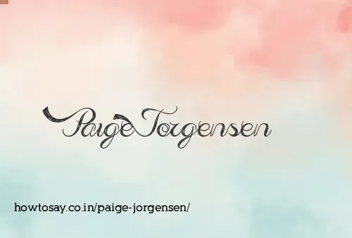 Paige Jorgensen