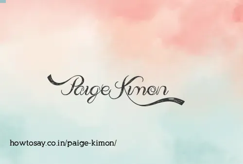 Paige Kimon