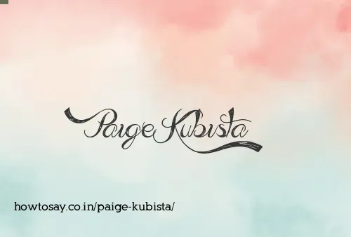 Paige Kubista
