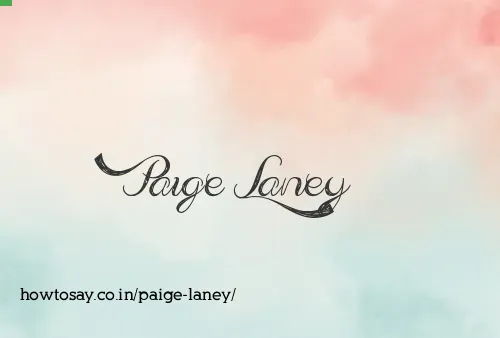 Paige Laney