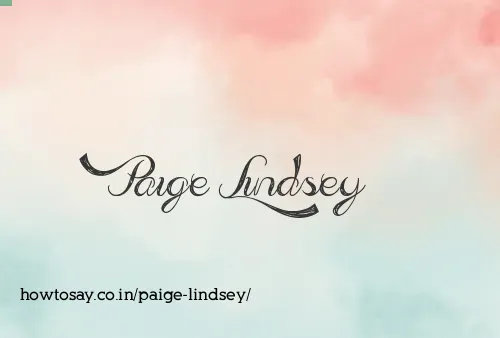 Paige Lindsey