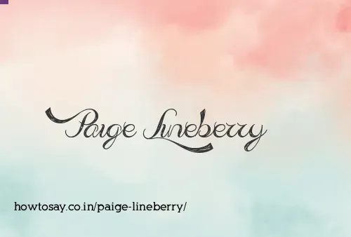 Paige Lineberry