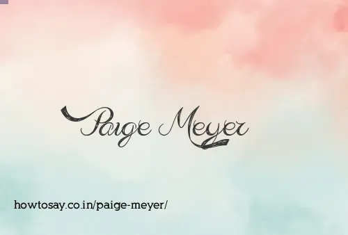 Paige Meyer