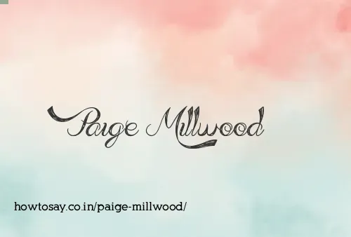 Paige Millwood