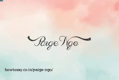 Paige Ngo