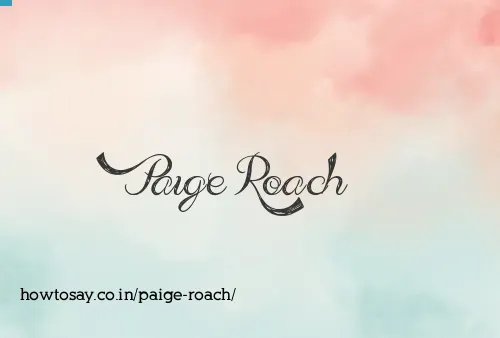 Paige Roach
