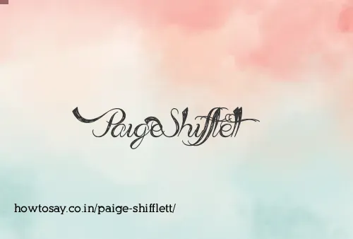 Paige Shifflett