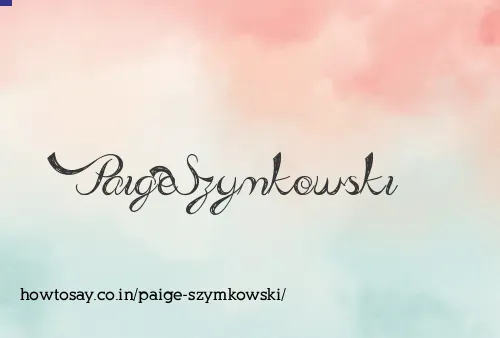Paige Szymkowski