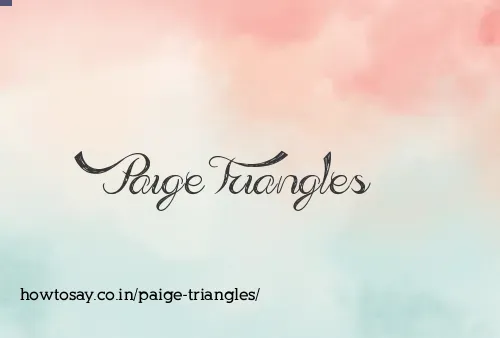 Paige Triangles