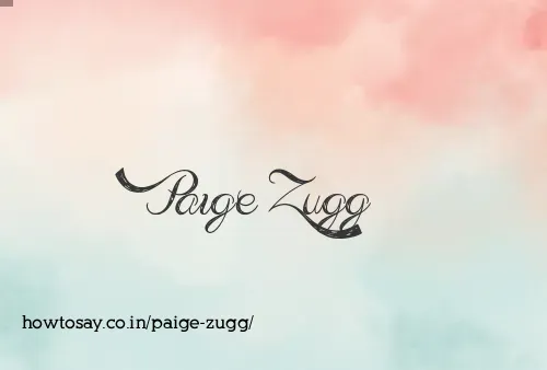 Paige Zugg