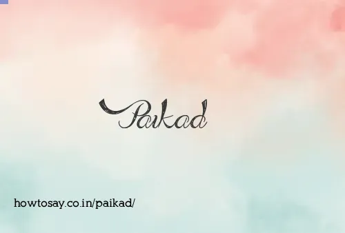 Paikad