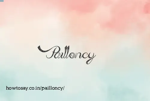 Pailloncy