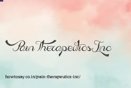 Pain Therapeutics Inc
