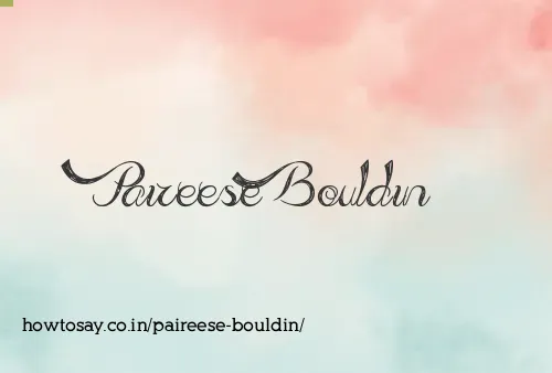 Paireese Bouldin