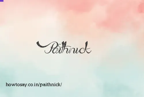 Paithnick