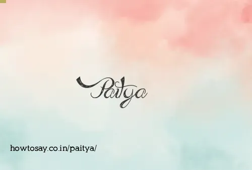Paitya