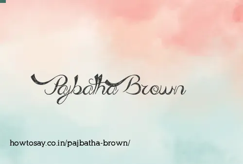 Pajbatha Brown