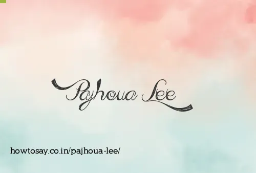 Pajhoua Lee