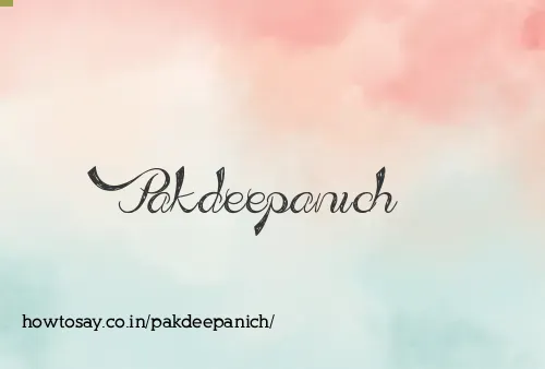 Pakdeepanich