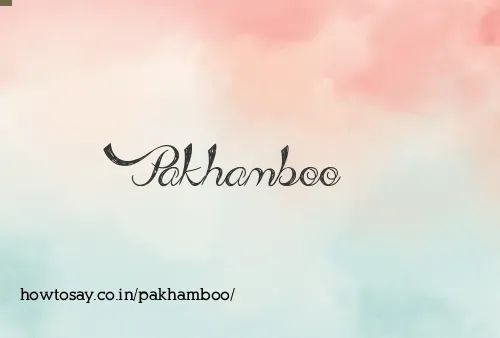Pakhamboo