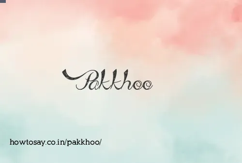 Pakkhoo