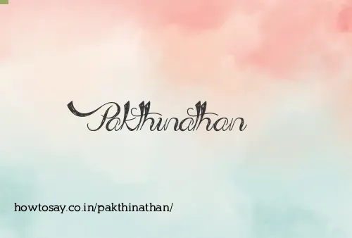 Pakthinathan