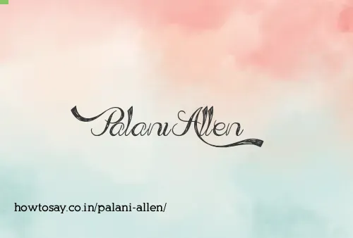 Palani Allen