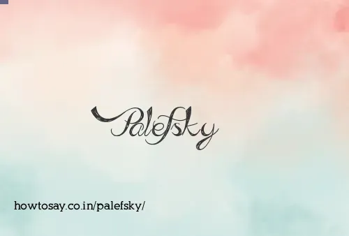 Palefsky
