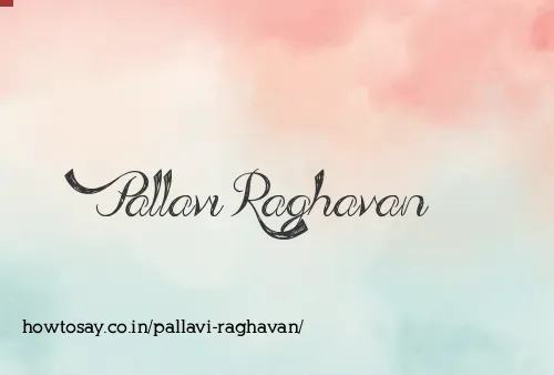 Pallavi Raghavan