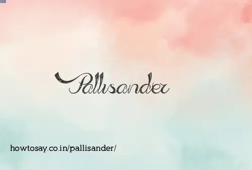 Pallisander