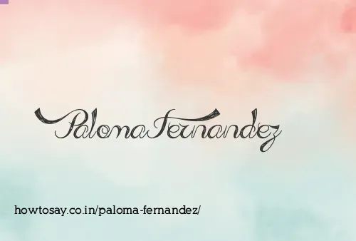 Paloma Fernandez