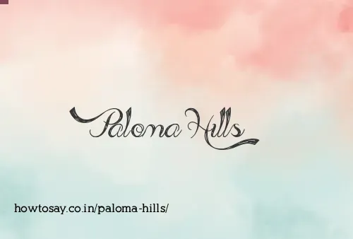 Paloma Hills