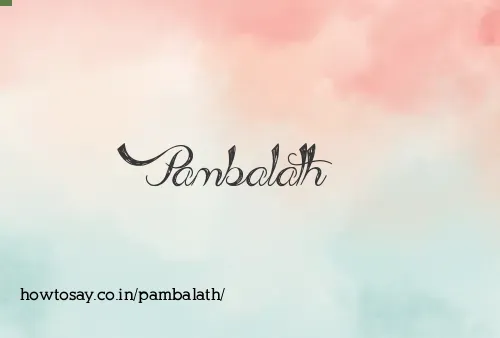 Pambalath