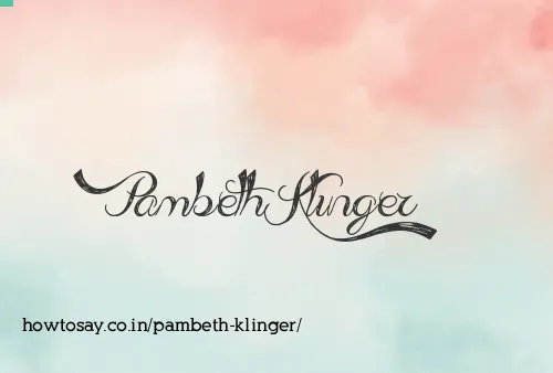 Pambeth Klinger