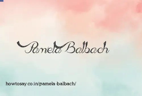 Pamela Balbach
