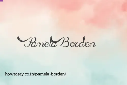 Pamela Borden