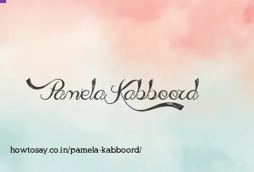 Pamela Kabboord