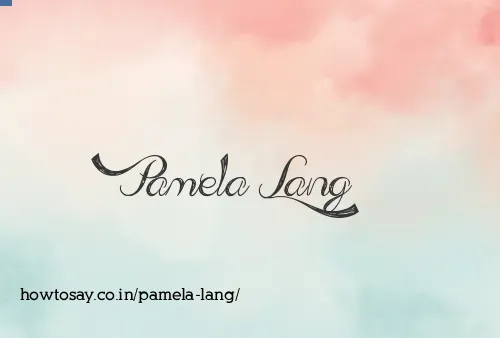 Pamela Lang