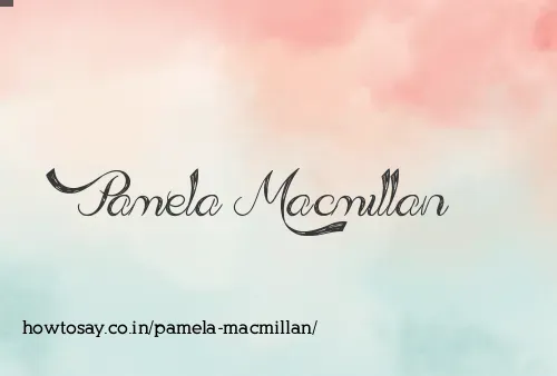 Pamela Macmillan
