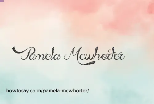 Pamela Mcwhorter