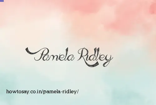 Pamela Ridley