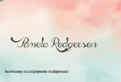 Pamela Rodgerson