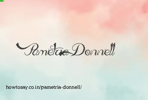 Pametria Donnell
