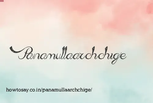Panamullaarchchige