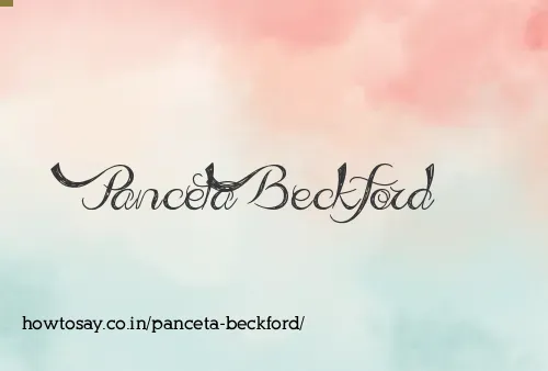 Panceta Beckford