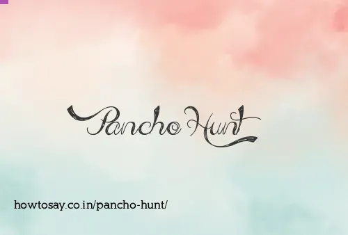 Pancho Hunt