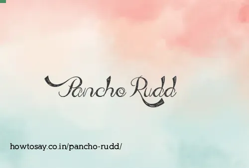 Pancho Rudd
