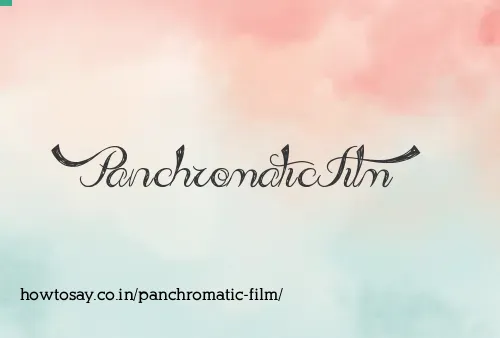 Panchromatic Film