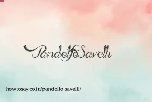 Pandolfo Savelli