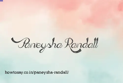 Paneysha Randall